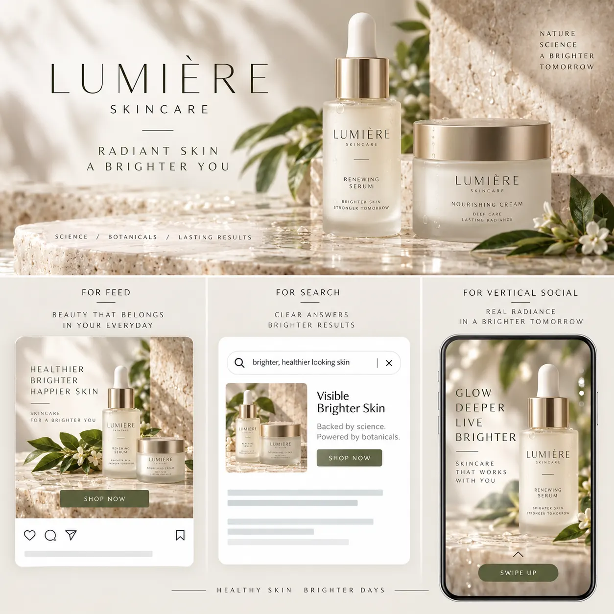 Product ad with platform-fitted copy from Punchylime