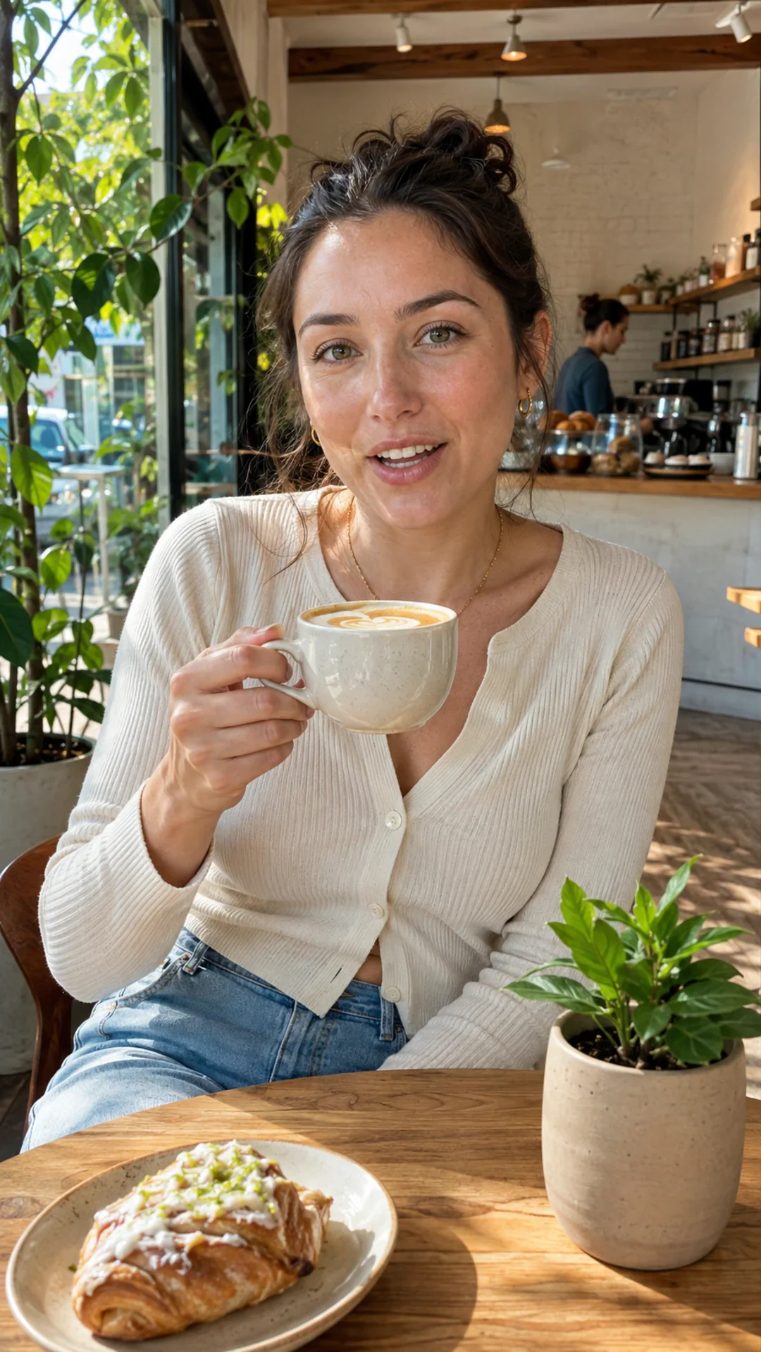 Neighborhood cafe · customer testimonial