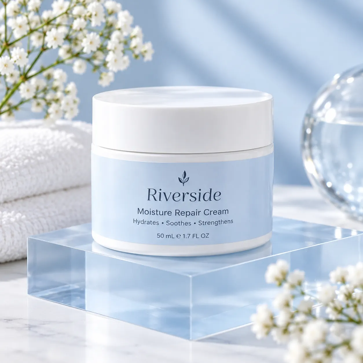 Studio-quality skincare product shot generated with Punchylime