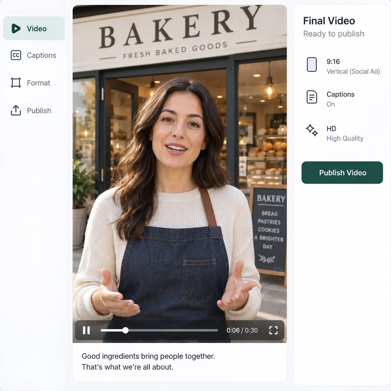 Step 3: Generate your spokesperson video