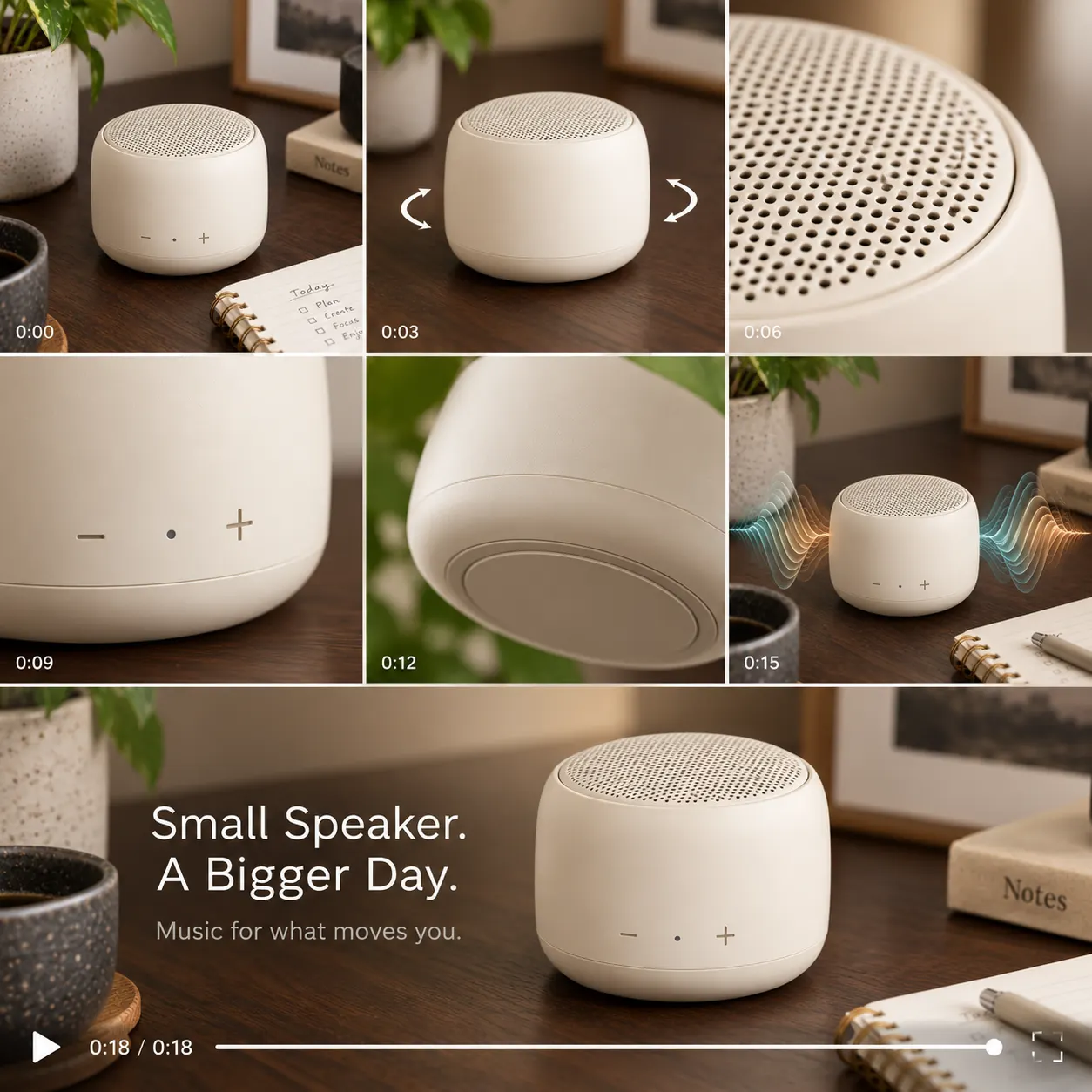 Product video ad in a vertical format for paid social