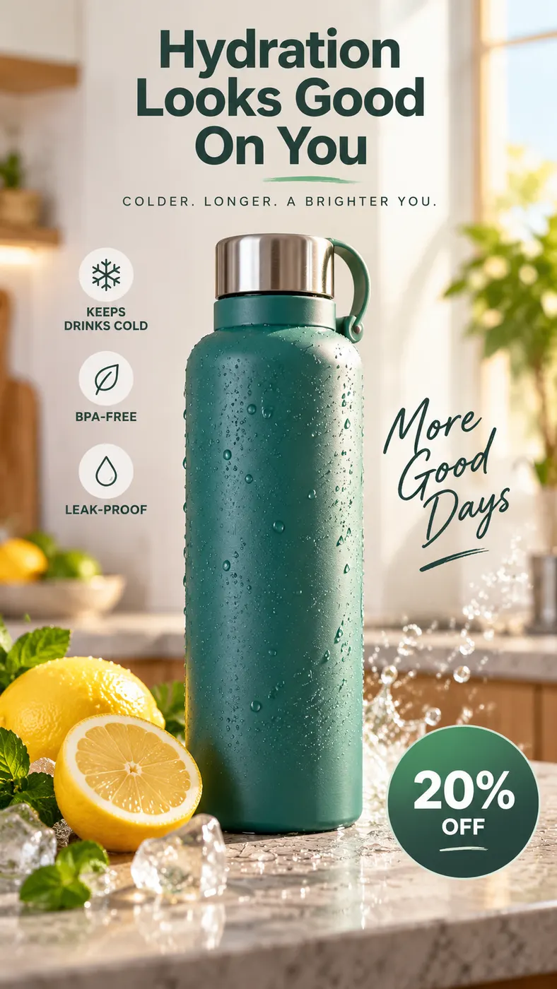 A product photo turned into a Facebook and Instagram video ad