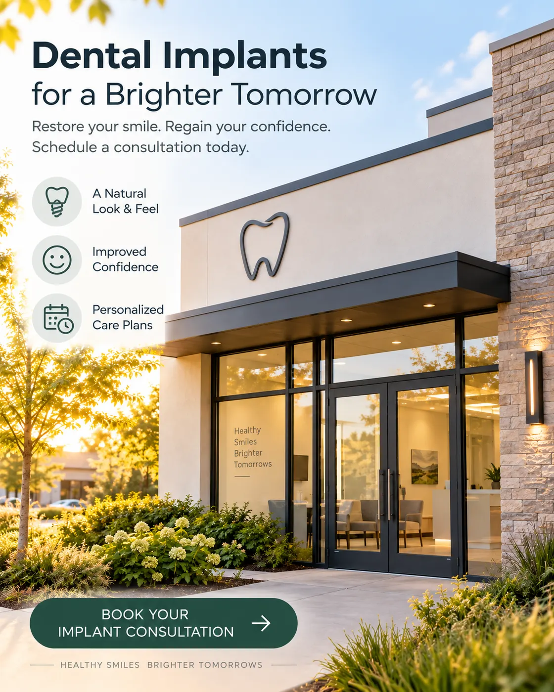 A dental ad kept true to a real clinic with Punchylime