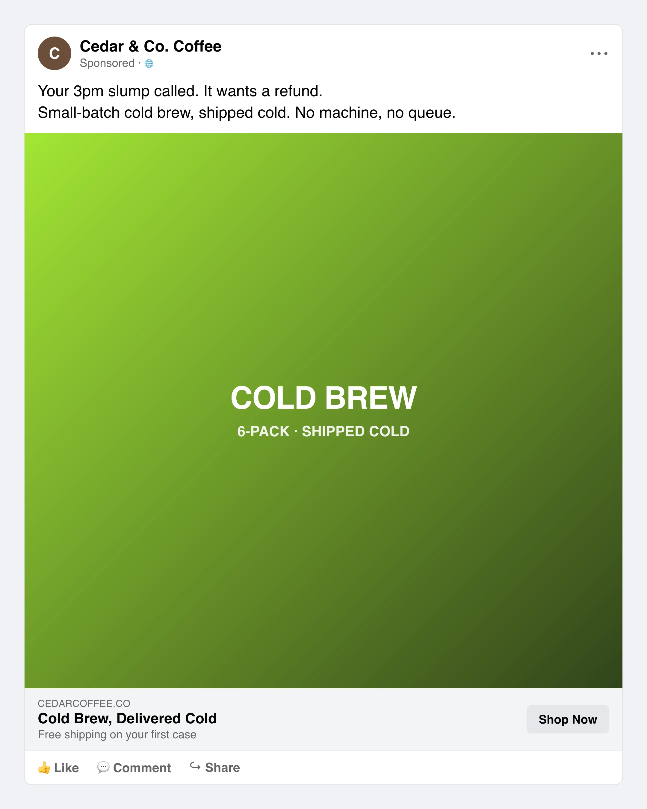 Sample ad copy this tool generates