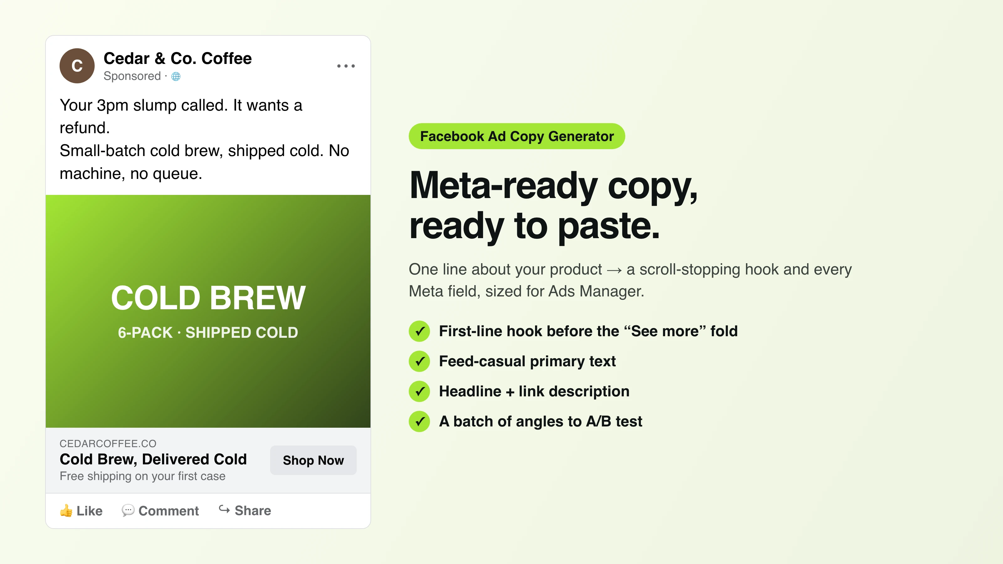 Facebook Ad Copy