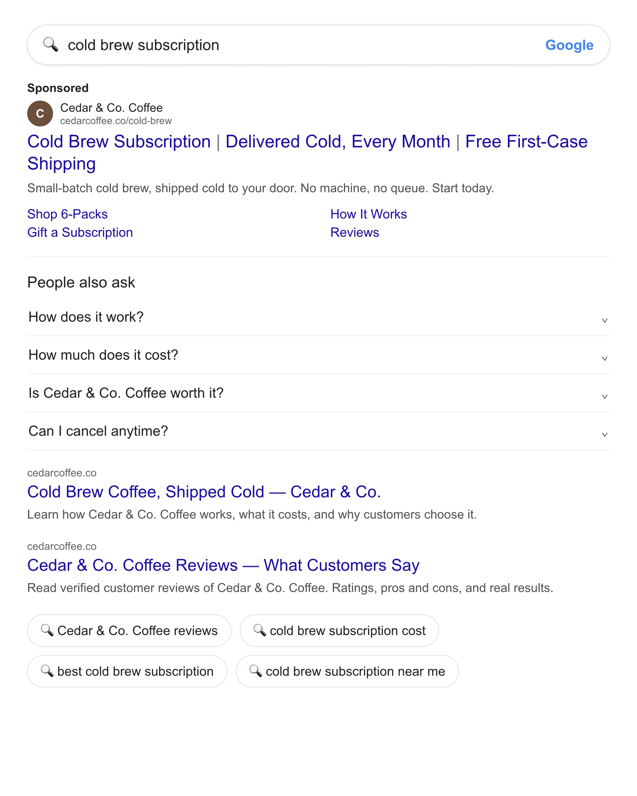 Sample ad copy this tool generates