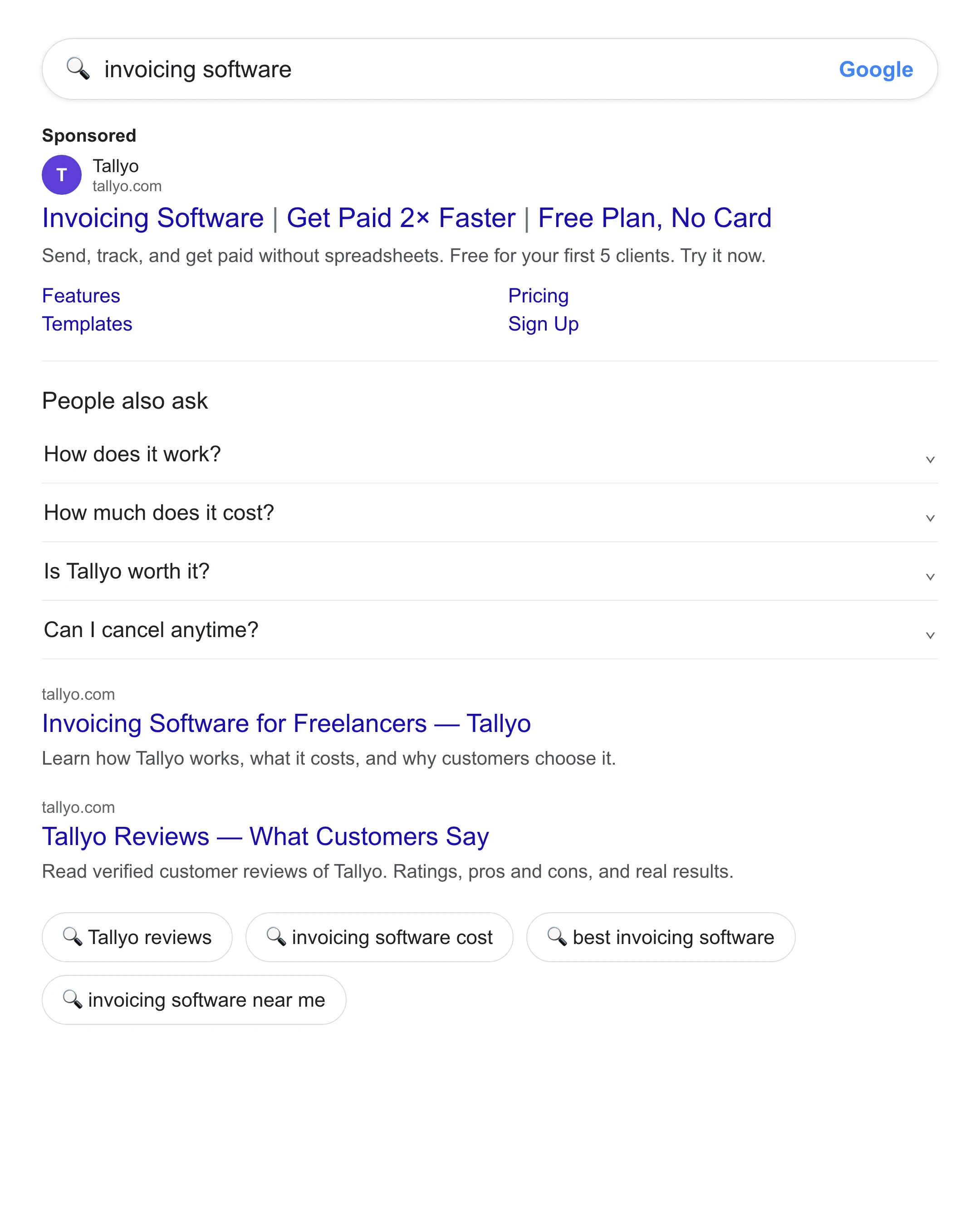 “invoicing software” · SaaS