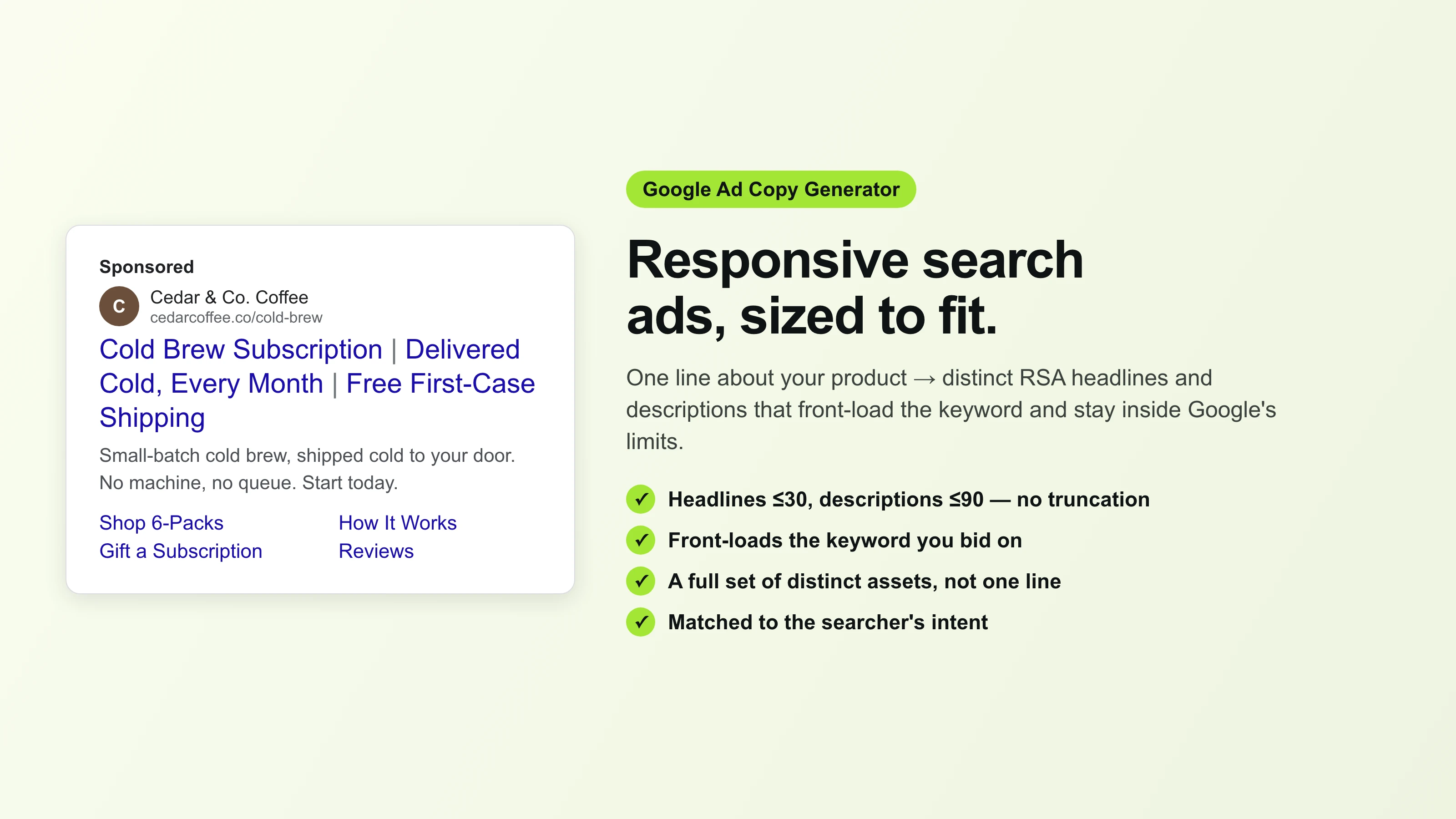 Google Ad Copy Generator