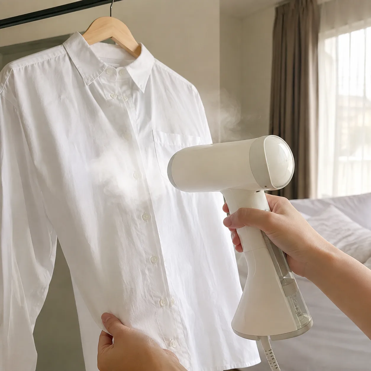 A product-first vertical ad staged from a real product photo, with no cast actor