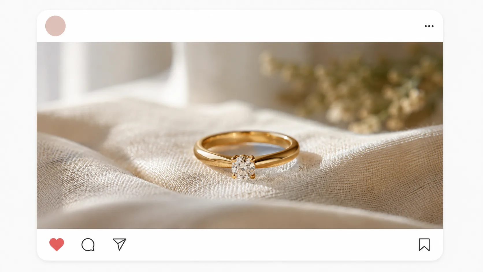 A jewelry ad creative generated with the Punchylime jewelry ad studio