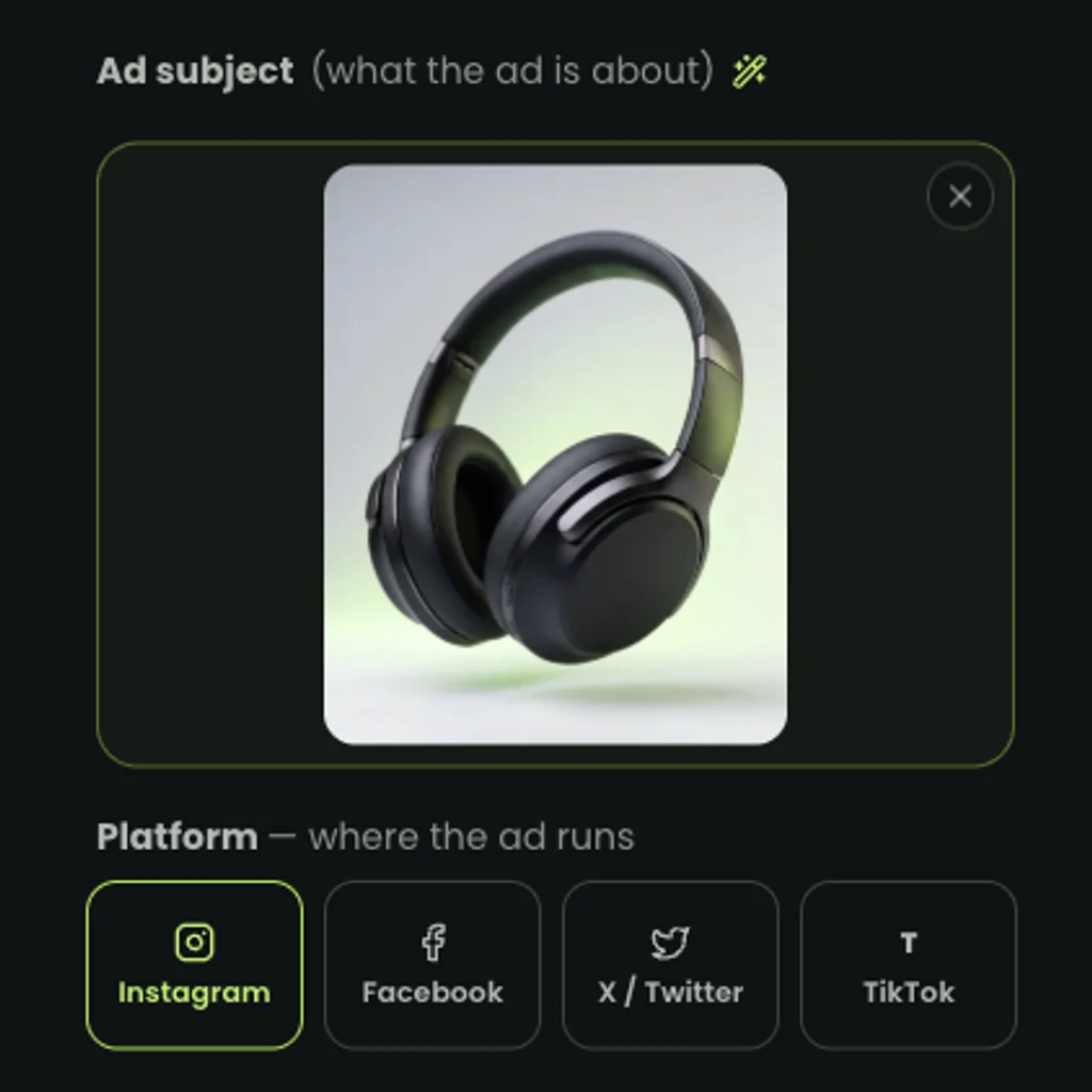 Step 2: Upload your product photo